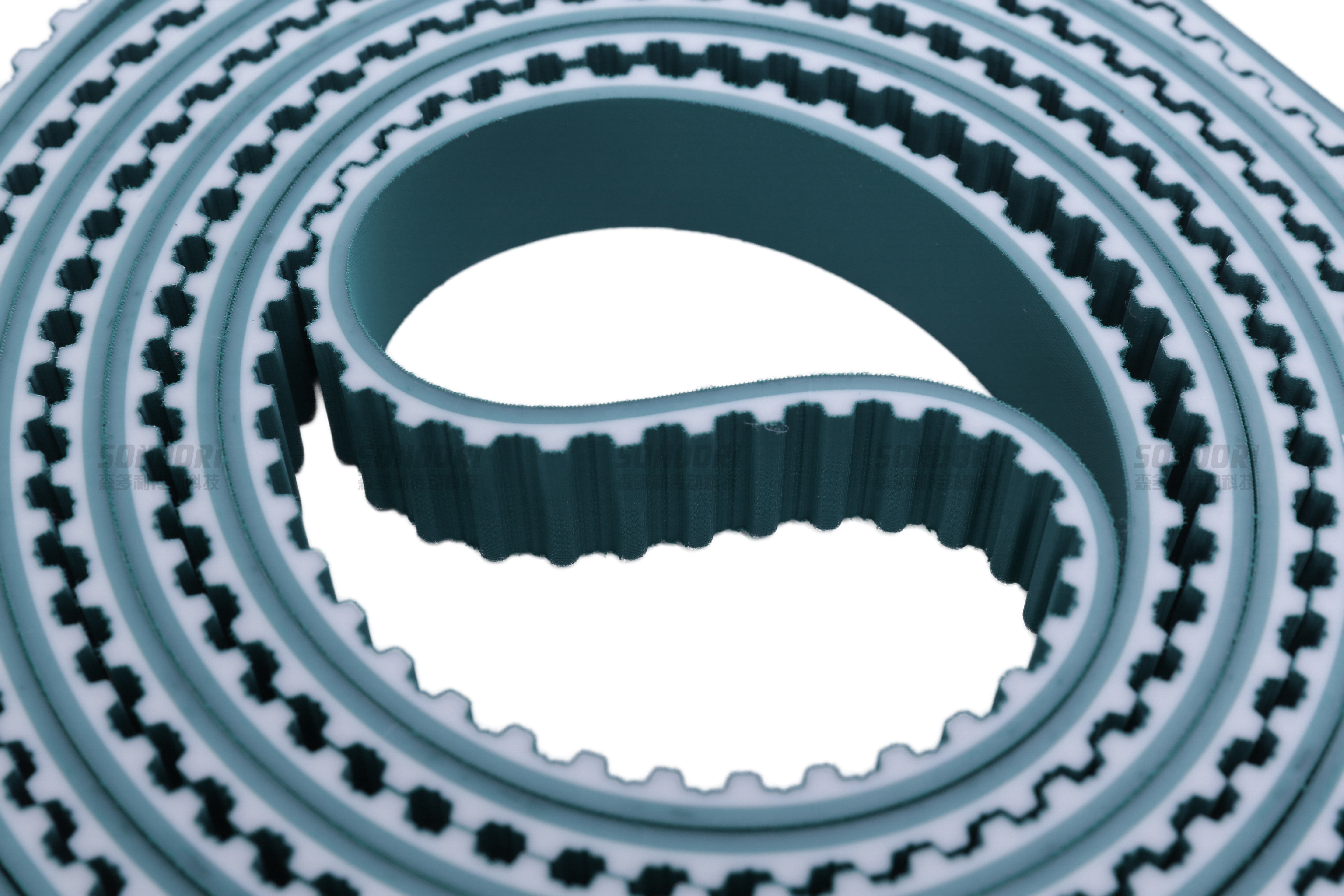 Timing belt with green cloth